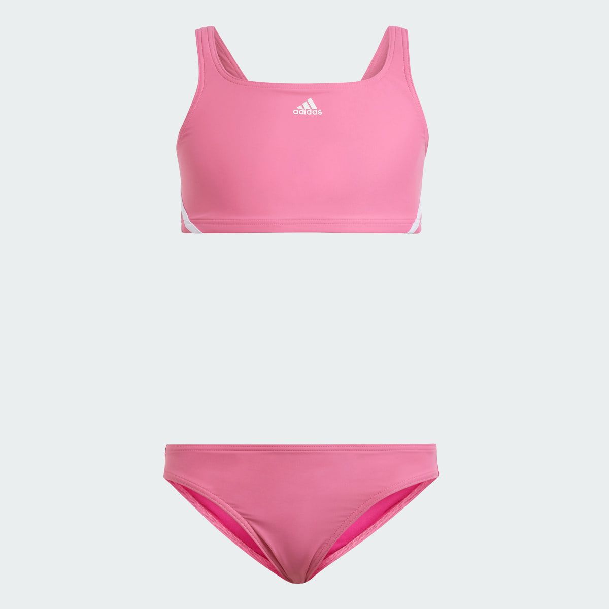 Dámské plavky adidas 3 Pruhy V-Záda, Černá/Bílá, 40