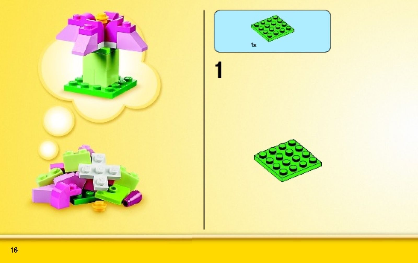 LEGO 10696 Klasické středně velké stavební kostky, stavební kostky s úložnou krabičkou pro děti, dár