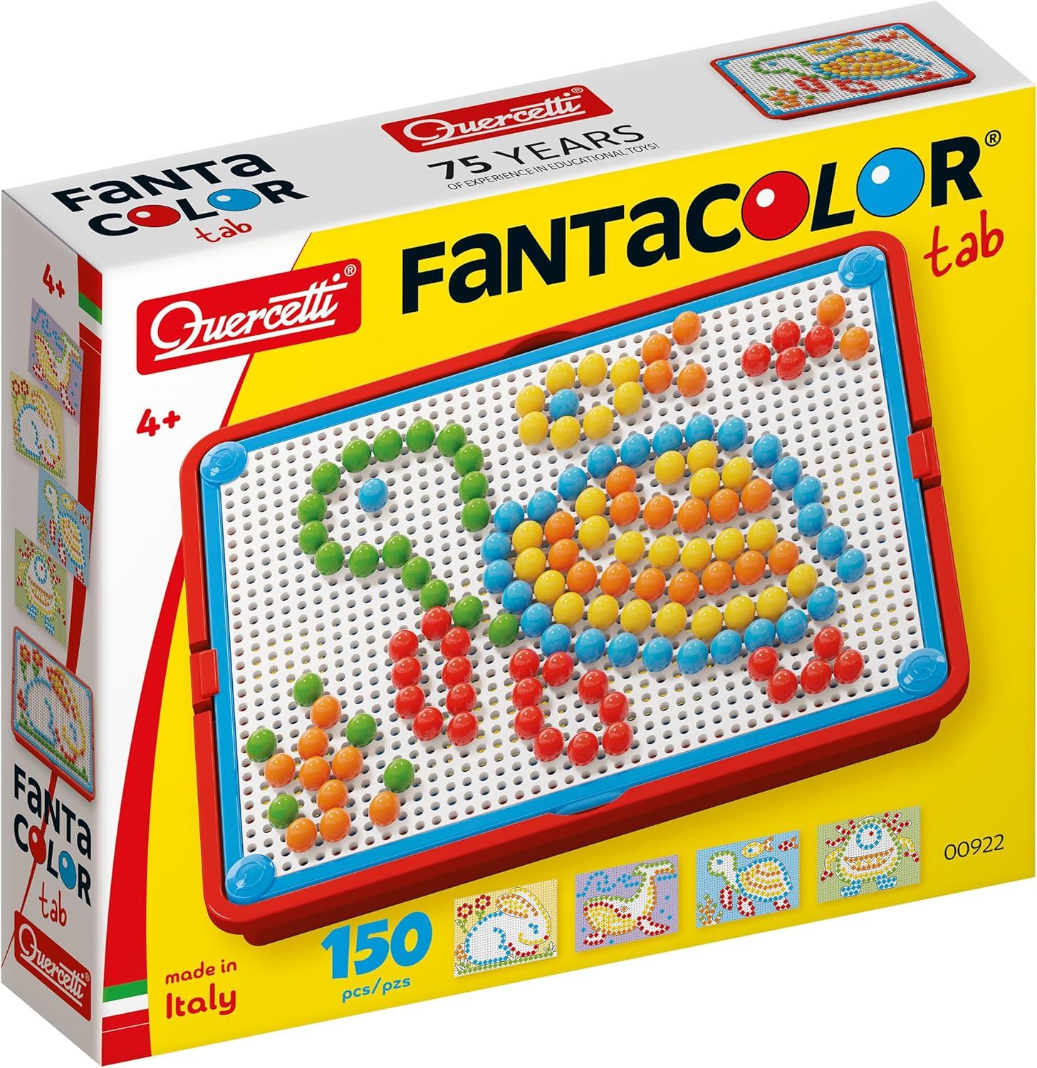Quercetti FantaColor Tab 150 Kolíčky pro děti 3 roky