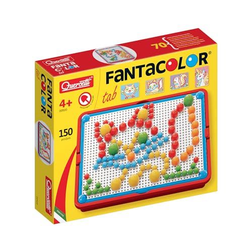 Quercetti FantaColor Tab 150 Kolíčky pro děti 3 roky